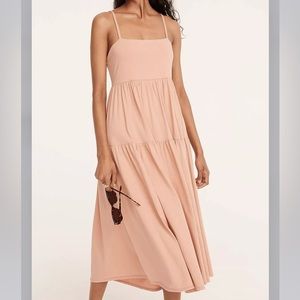 J. Crew Tie-back knit tiered dress